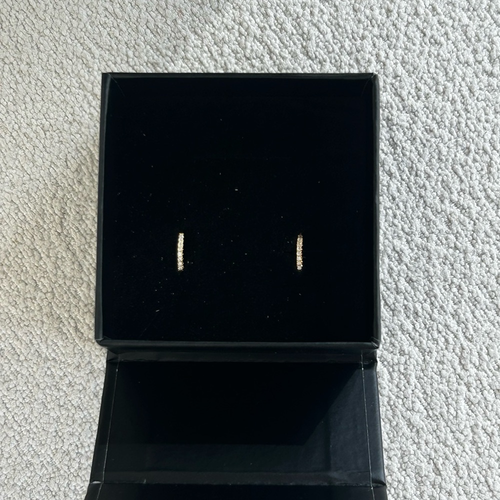 Elegant Gold and Black Earrings by